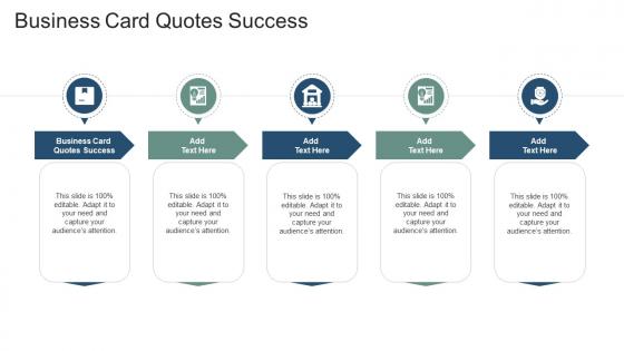 Business Card Quotes Success In Powerpoint And Google Slides Cpb