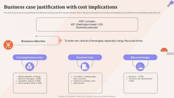 Business Case Justification With Cost Implications