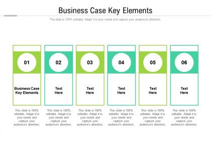 Business case key elements ppt powerpoint presentation layouts templates cpb
