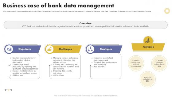 Business Case Of Bank Data Management