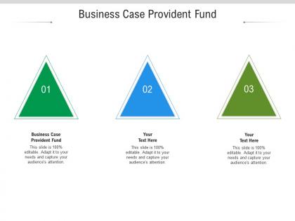 Business case provident fund ppt powerpoint presentation file show cpb