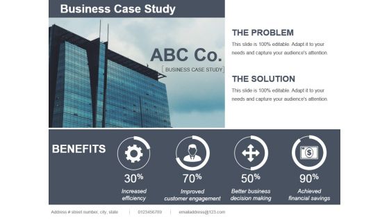 Business case study template ppt
