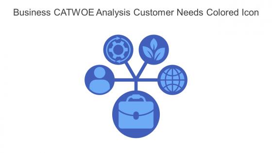 Business Catwoe Analysis Customer Needs Colored Icon In Powerpoint Pptx Png And Editable Eps Format