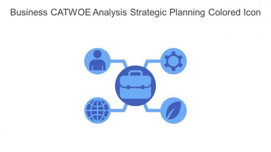 Business Catwoe Analysis Strategic Planning Colored Icon In Powerpoint Pptx Png And Editable Eps Format