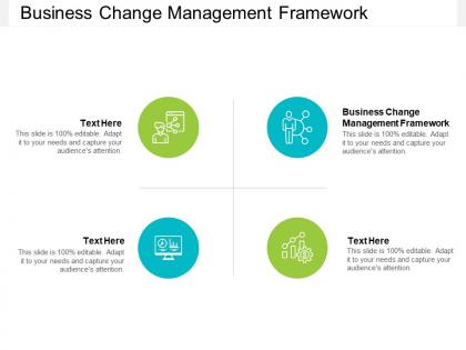 Business change management framework ppt powerpoint presentation inspiration pictures cpb