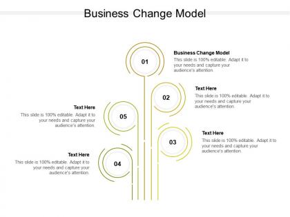 Business change model ppt powerpoint presentation visual aids deck cpb