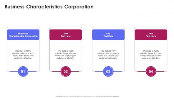 Business Characteristics Corporation In Powerpoint And Google Slides Cpb