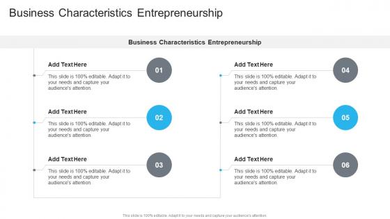 Business Characteristics Entrepreneurship In Powerpoint And Google Slides Cpb