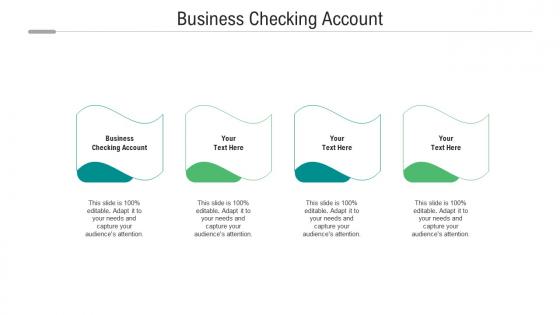 Business checking account ppt powerpoint presentation gallery ideas cpb