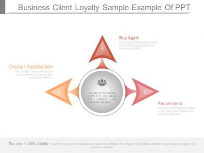 Business client loyalty sample example of ppt