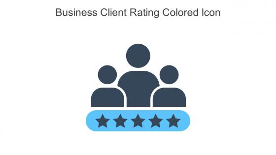 Business Client Rating Colored Icon In Powerpoint Pptx Png And Editable Eps Format
