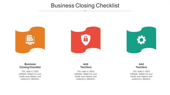 Business Closing Checklist Ppt Powerpoint Presentation Ideas Files Cpb