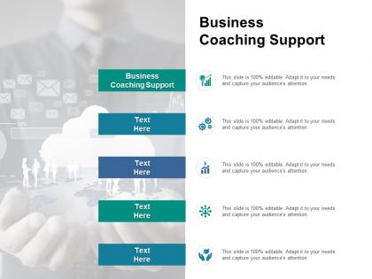 Business coaching support ppt powerpoint presentation pictures slide portrait cpb