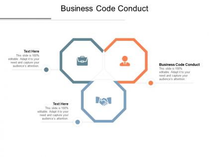 Business code conduct ppt powerpoint presentation pictures portrait cpb