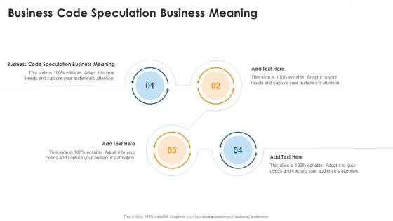 Business Code Speculation Business Meaning In Powerpoint And Google Slides Cpb