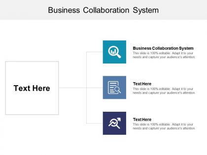 Business collaboration system ppt powerpoint presentation styles shapes cpb