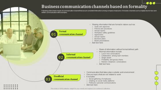 Business Communication Channels Based On Formality Upward Communication To Increase