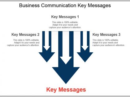Business communication key messages example of ppt presentation