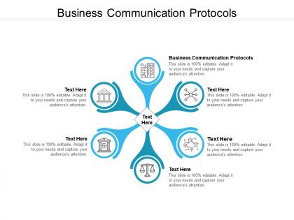 Business communication protocols ppt powerpoint presentation icon outline cpb