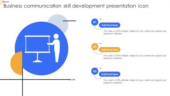 Business Communication Skill Development Presentation Icon