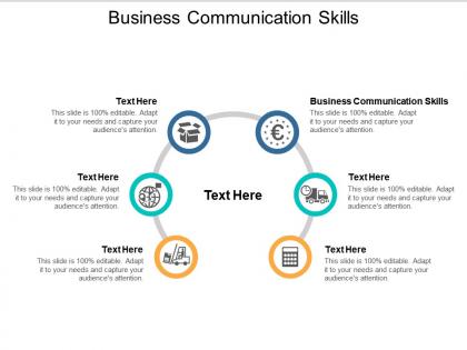 Business communication skills ppt powerpoint presentation file model cpb