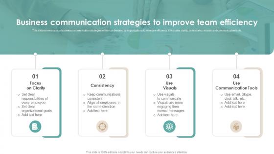 Business Communication Strategies To Improve Team Efficiency