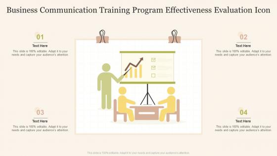Business Communication Training Program Effectiveness Evaluation Icon