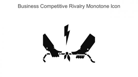 Business Competitive Rivalry Monotone Icon In Powerpoint Pptx Png And Editable Eps Format