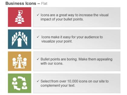 Business conference meeting agenda discussion sharing ppt icons graphics