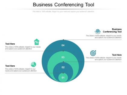 Business conferencing tool ppt powerpoint presentation infographic template design ideas cpb