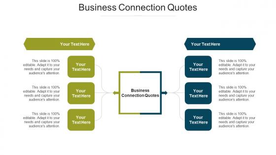 Business Connection Quotes Ppt Powerpoint Presentation Visual Aids Gallery Cpb