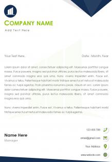 Business consultant letterhead design template