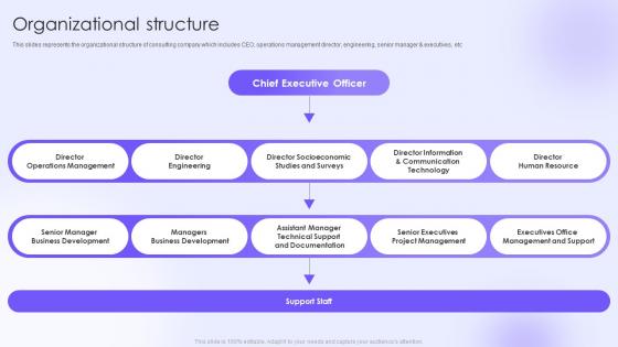 Business Consulting Services Company Profile Organizational Structure