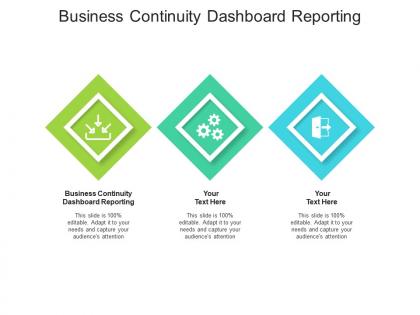Business continuity dashboard reporting ppt powerpoint presentation file master slide cpb