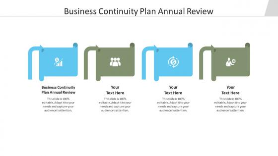 Business continuity plan annual review ppt powerpoint presentation model show cpb