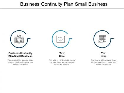Business continuity plan small business ppt powerpoint presentation summary smartart cpb