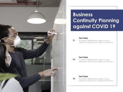 Business continuity planning against covid 19
