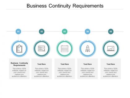 Business continuity requirements ppt powerpoint presentation professional picture cpb