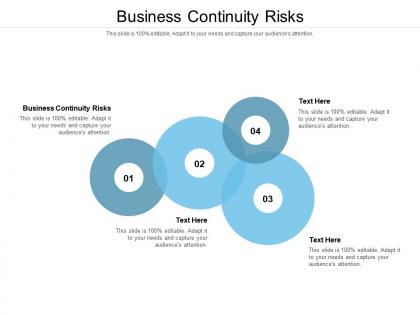 Business continuity risks ppt powerpoint presentation portfolio example cpb