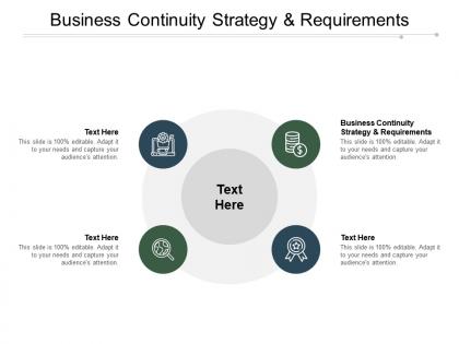 Business continuity strategy and requirements ppt powerpoint presentation infographic template cpb