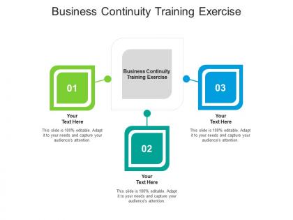 Business continuity training exercise ppt powerpoint presentation ideas introduction cpb