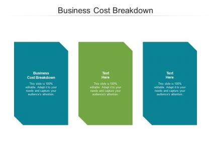 Business cost breakdown ppt powerpoint presentation styles smartart cpb