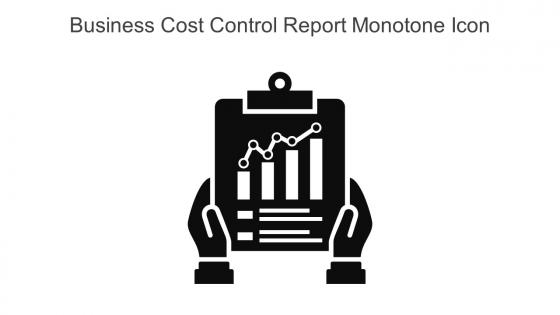 Business Cost Control Report Monotone Icon In Powerpoint Pptx Png And Editable Eps Format