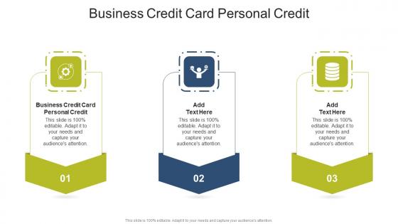 Business Credit Card Personal Credit In Powerpoint And Google Slides Cpb