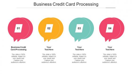 Business Credit Card Processing Ppt Powerpoint Presentation Outline Outfit Cpb