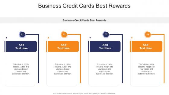 Business Credit Cards Best Rewards In Powerpoint And Google Slides Cpb