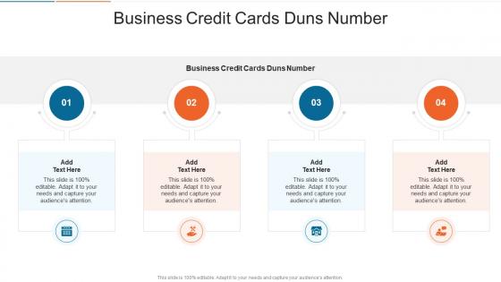 Business Credit Cards Duns Number In Powerpoint And Google Slides Cpb