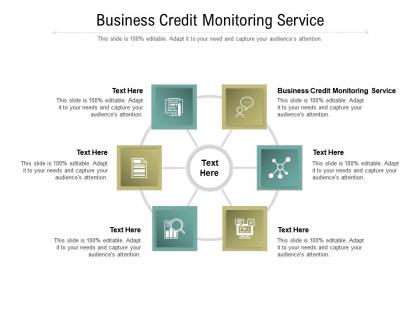 Business credit monitoring service ppt powerpoint presentation outline ideas cpb