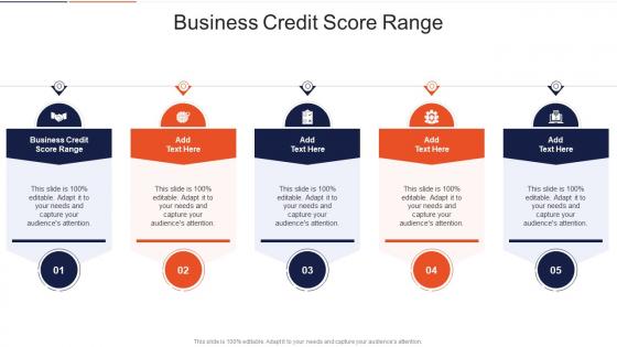 Business Credit Score Range In Powerpoint And Google Slides Cpb