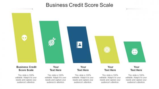 Business credit score scale ppt powerpoint presentation styles outline cpb